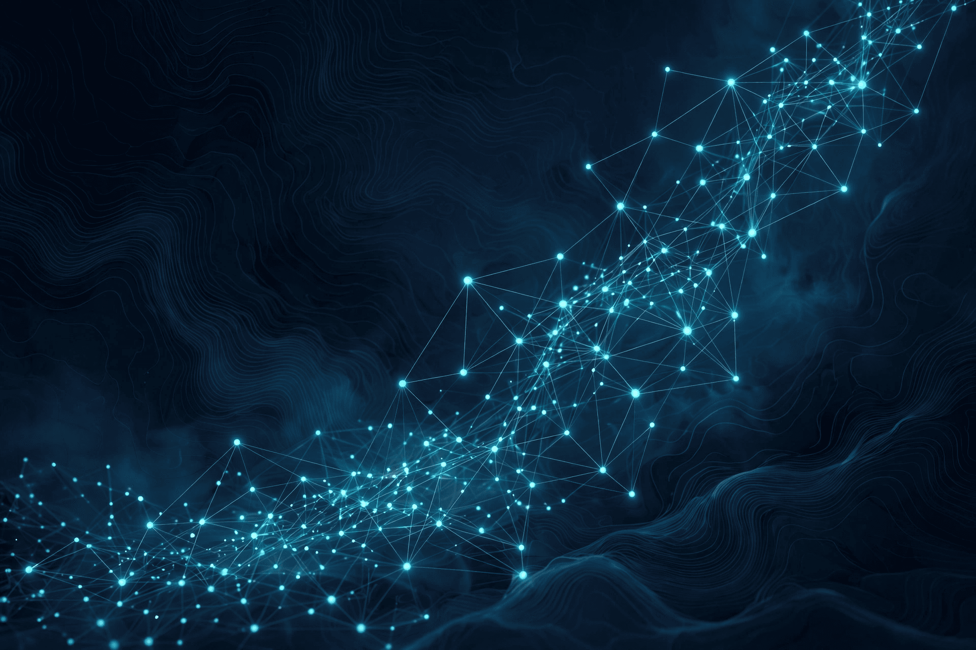 Editorial composition for Africa medical device regulation 2026: glowing regulatory network nodes rising over a dark navy field, GHMAP market access